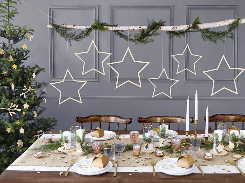 Tafelloper Merry Christmas 2,5m van Partydeco koop je bij Partywinkel