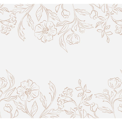 Tafelloper met bloemenprint van non - woven materiaal, mix, 40x500 cm van Partydeco koop je bij Partywinkel