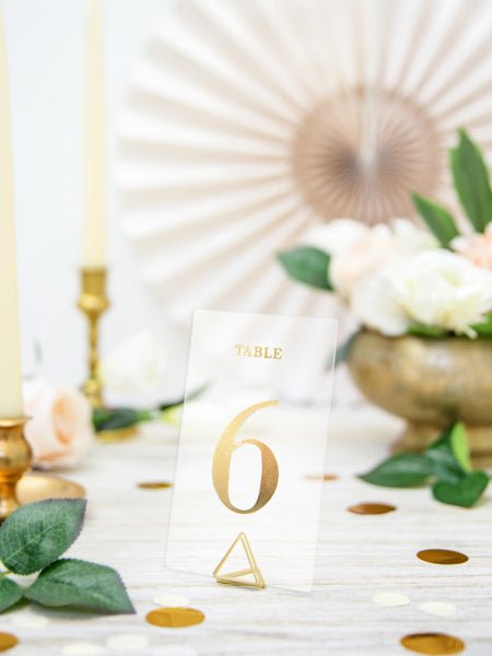 Tafelnummers Gouden Cijfers 12cm 20st van Partydeco koop je bij Partywinkel
