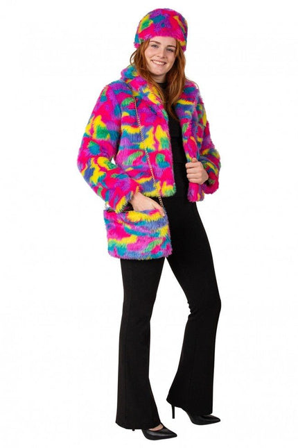 Tasje Pluche Camouflage Regenboog van PartyXplosion koop je bij Partywinkel