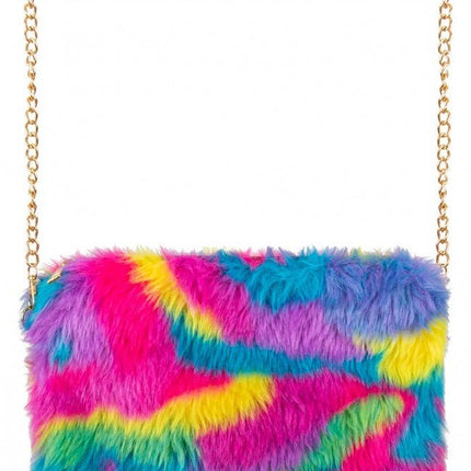 Tasje Pluche Camouflage Regenboog van PartyXplosion koop je bij Partywinkel