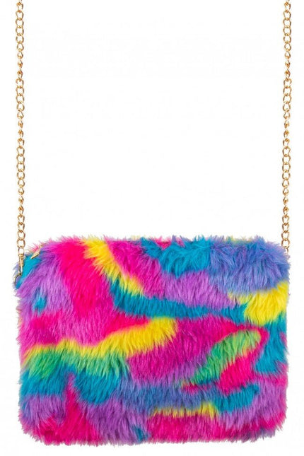 Tasje Pluche Camouflage Regenboog van PartyXplosion koop je bij Partywinkel