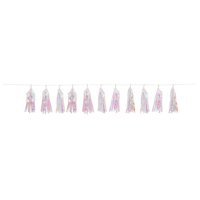 Tassel Slinger Parelmoer 2,74m van Unique koop je bij Partywinkel