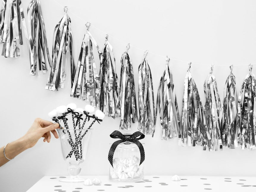 Tassel Slinger Zilver 2m van Partydeco koop je bij Partywinkel