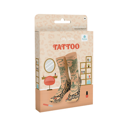 Tattoo Sokken One Size van Paper Dreams koop je bij Partywinkel