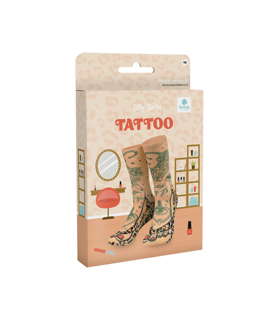 Tattoo Sokken One Size van Paper Dreams koop je bij Partywinkel