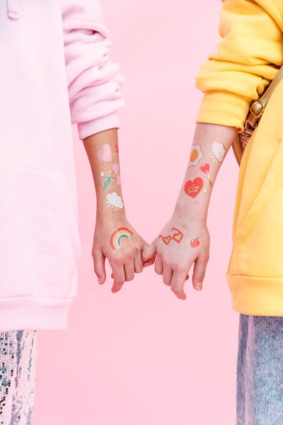 Tattoos Bloemen Mix 14st van Partydeco koop je bij Partywinkel