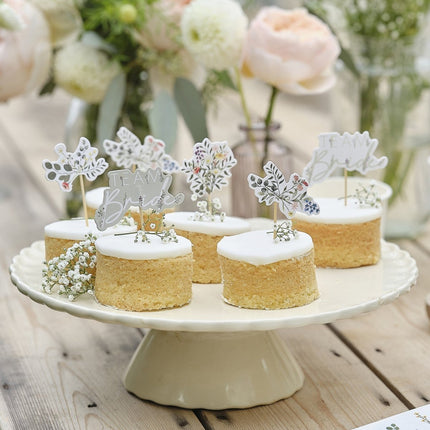 Team Bride Cupcake Toppers 12st van Ginger Ray koop je bij Partywinkel
