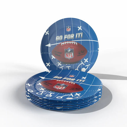NFL Signs, Blue and Red, 23 cm, 6-Pack