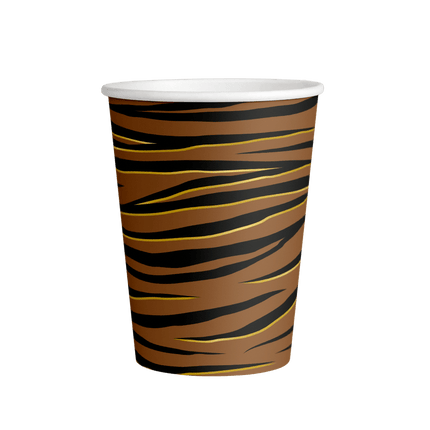 Tijger Bekers 250ml 8st van Paper Dreams koop je bij Partywinkel