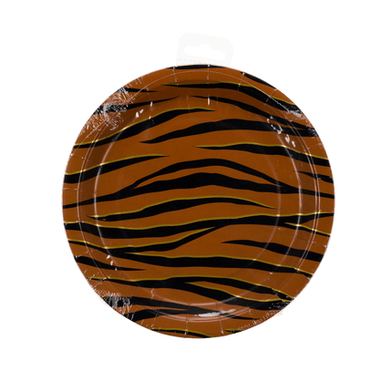 Tijger Borden 23cm 8st van Paper Dreams koop je bij Partywinkel