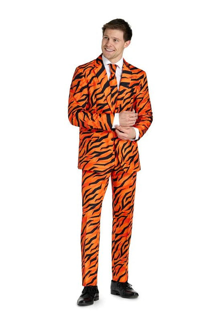 Tijger Kostuum Heren Oranje 3-delig van OppoSuits koop je bij Partywinkel