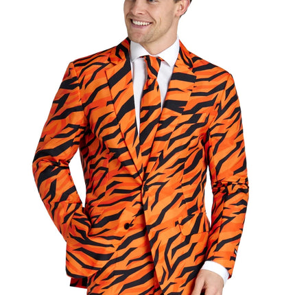 Tijger Kostuum Heren Oranje 3-delig van OppoSuits koop je bij Partywinkel
