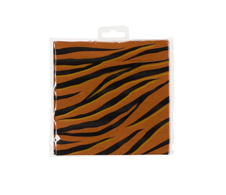 Tijger Servetten 33cm 16st van Paper Dreams koop je bij Partywinkel