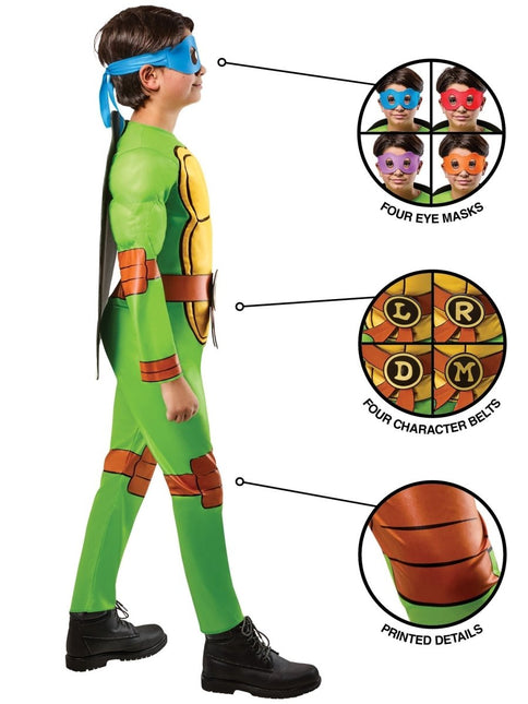 TMNT 4 - in - 1 kostuum – Tiener Mutant Ninja Turtles van Rubies koop je bij Partywinkel