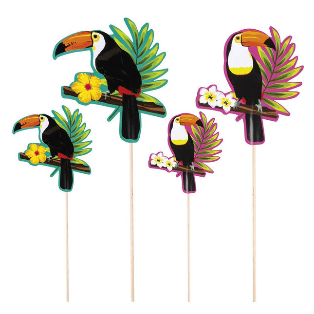 Toekan Cocktailprikkerset 4 delig van Boland koop je bij Partywinkel