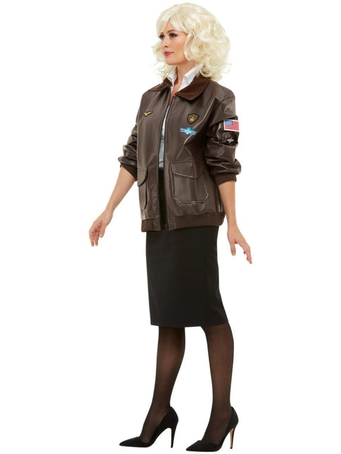 Top Gun Bomber Jas, Bruin van Smiffys koop je bij Partywinkel