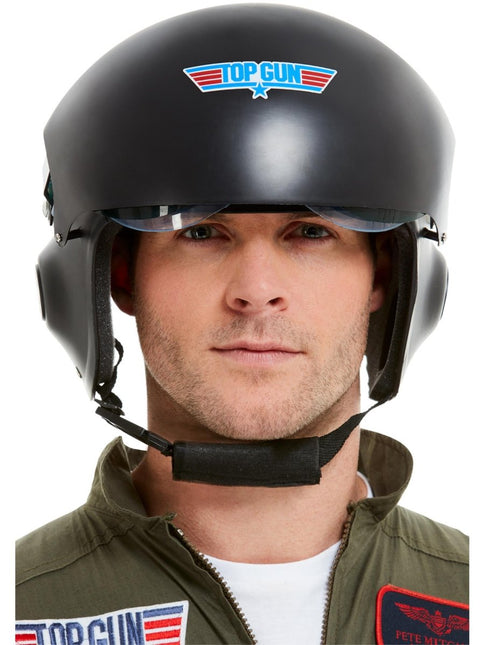 Top Gun Helm Zwart van Smiffys koop je bij Partywinkel