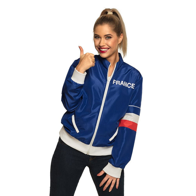 Trainingsjas Fout Dames Frankrijk van Boland koop je bij Partywinkel