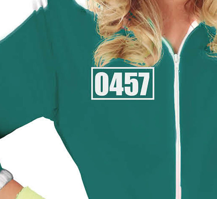 Trainingspak Cijfers Dames Groen van Fiestas Guirca koop je bij Partywinkel