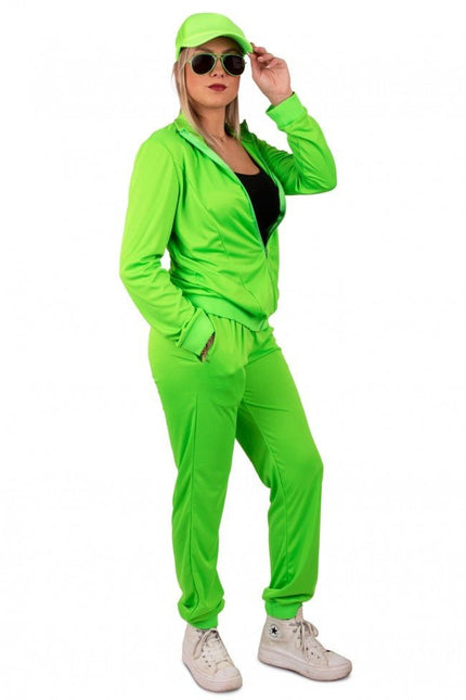 Trainingspak Dames Neon Groen van PartyXplosion koop je bij Partywinkel
