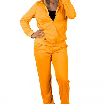 Trainingspak Dames Neon Oranje van PartyXplosion koop je bij Partywinkel