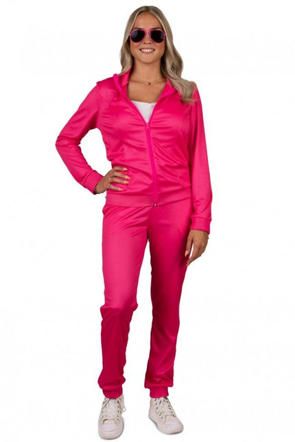 Trainingspak Dames Neon Pink van PartyXplosion koop je bij Partywinkel