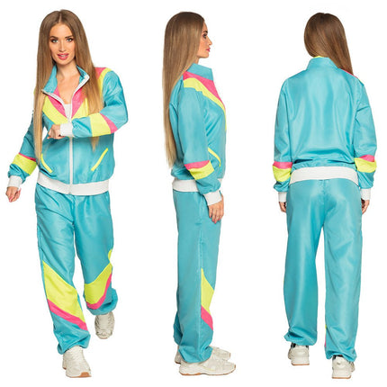 Trainingspak Fout Dames Blauw van Boland koop je bij Partywinkel