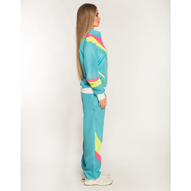 Trainingspak Fout Dames Blauw van Boland koop je bij Partywinkel