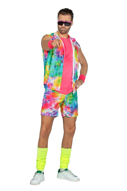 Trainingspak Fout Heren Aerobic Kort Neon van Wilbers & Wilbers koop je bij Partywinkel
