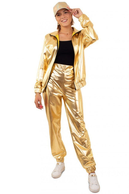 Trainingspak Goud Dames van PartyXplosion koop je bij Partywinkel