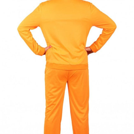Trainingspak Heren Neon Oranje van PartyXplosion koop je bij Partywinkel