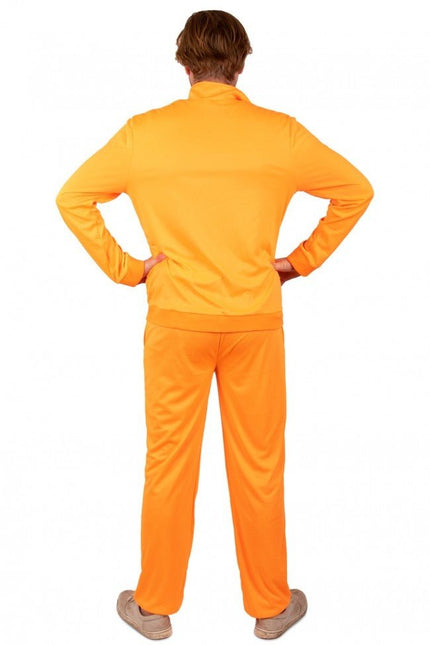 Trainingspak Heren Neon Oranje van PartyXplosion koop je bij Partywinkel