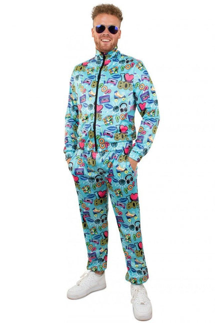 Trainingspak I Love The 80 Heren van PartyXplosion koop je bij Partywinkel