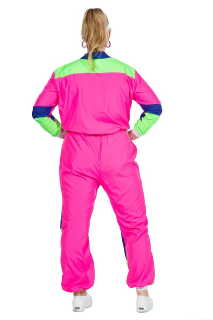 Trainingspak Jaren 80 Neon Dames van Wilbers & Wilbers koop je bij Partywinkel