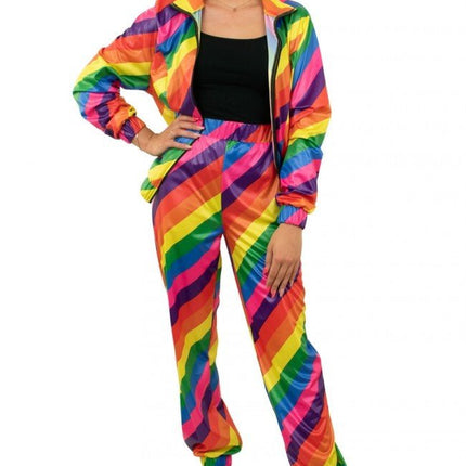 Trainingspak Regenboog Dames van PartyXplosion koop je bij Partywinkel