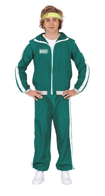 Trainingspak Squid Cijfers Heren Groen van Fiestas Guirca koop je bij Partywinkel