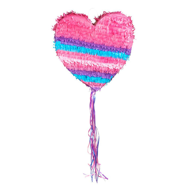 Trek Pinata Hart roze 37cm van Boland koop je bij Partywinkel