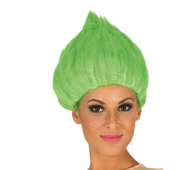 Trollen Pruik Groen van Fiestas Guirca koop je bij Partywinkel