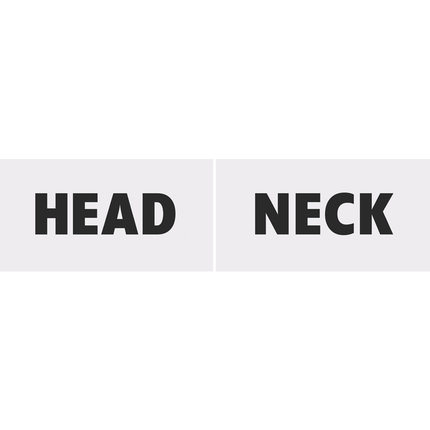 Trouwborden Head & Neck 2st van Partydeco koop je bij Partywinkel
