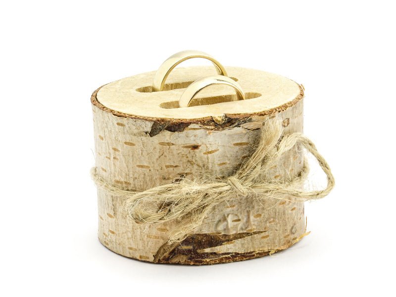 Trouwringen Doosje Hout 6cm van Partydeco koop je bij Partywinkel