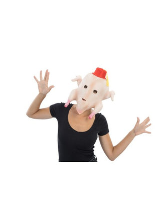 Turkey Head Mask with Fez, 37 cm