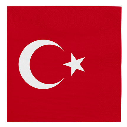 Turkije Servetten 3 Laags 33cm 20st van WeFiesta koop je bij Partywinkel