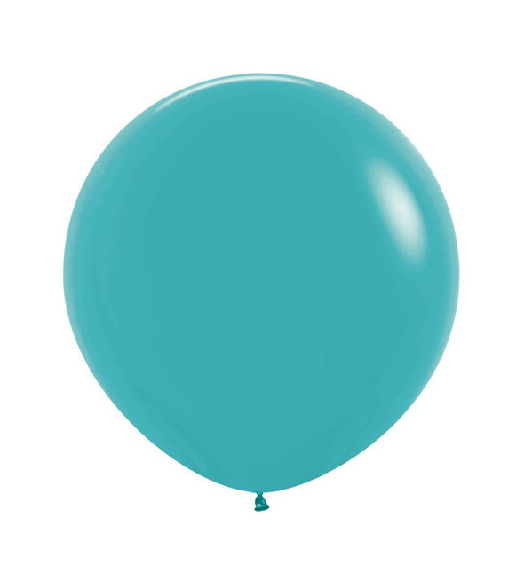 Turquoise Ballonnen 61cm 3st van Sempertex koop je bij Partywinkel
