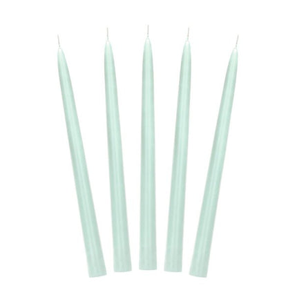 Turquoise Kaarsen 24cm 10st van Partydeco koop je bij Partywinkel