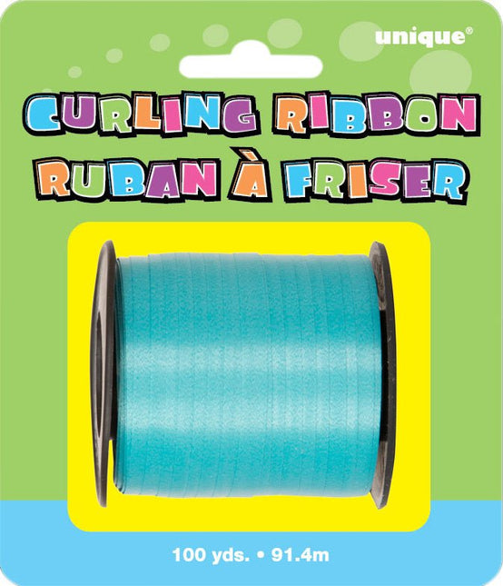Turquoise Lint 91,4m van Unique koop je bij Partywinkel