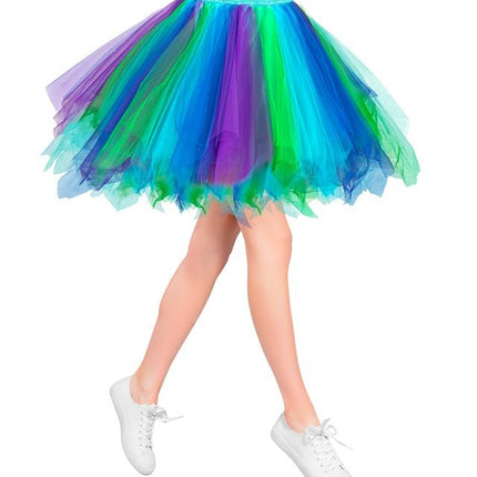Tutu Blauw/Lichtblauw/Groen van Widmann koop je bij Partywinkel