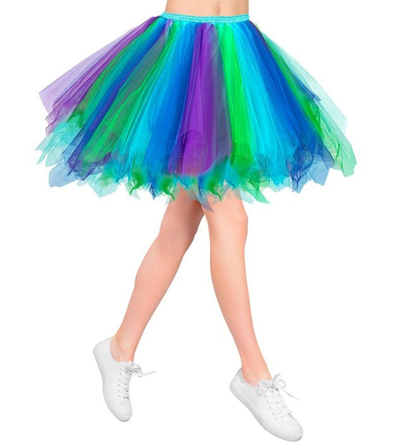 Tutu Blauw/Lichtblauw/Groen van Widmann koop je bij Partywinkel