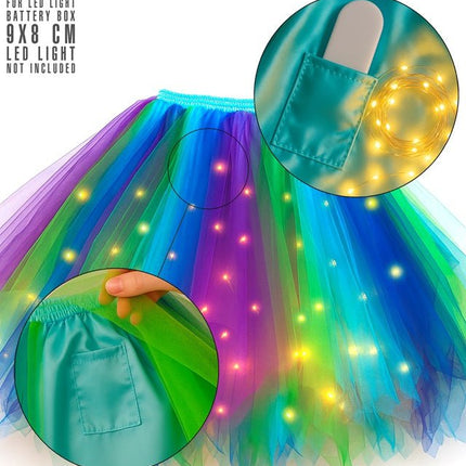 Tutu Blauw/Lichtblauw/Groen van Widmann koop je bij Partywinkel