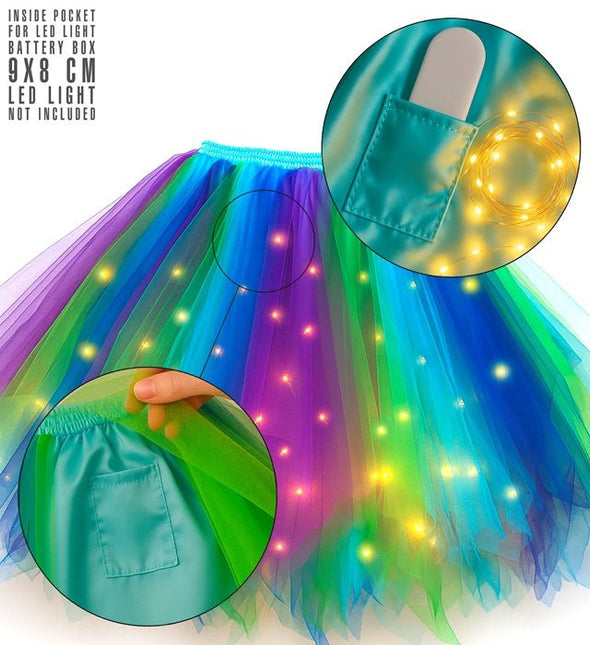Tutu Blauw/Lichtblauw/Groen van Widmann koop je bij Partywinkel